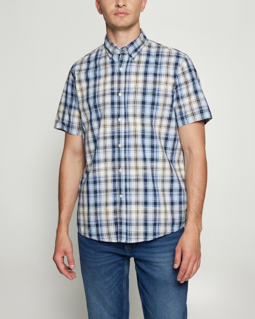 Signal GianSi Ternet Skjorte Blå