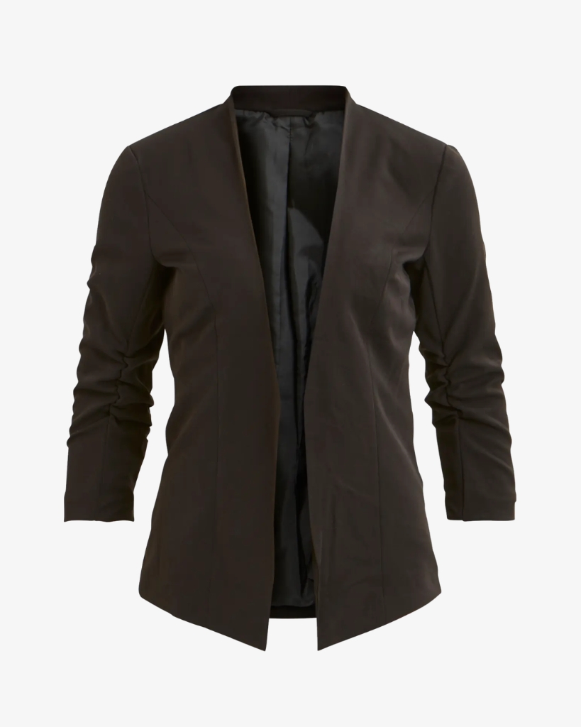 Vila Viher 3/4 Blazer Sort