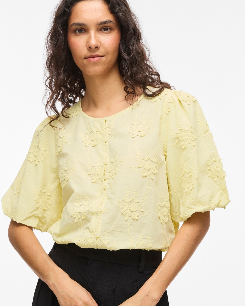 Vila Viantonett Bluse Gul