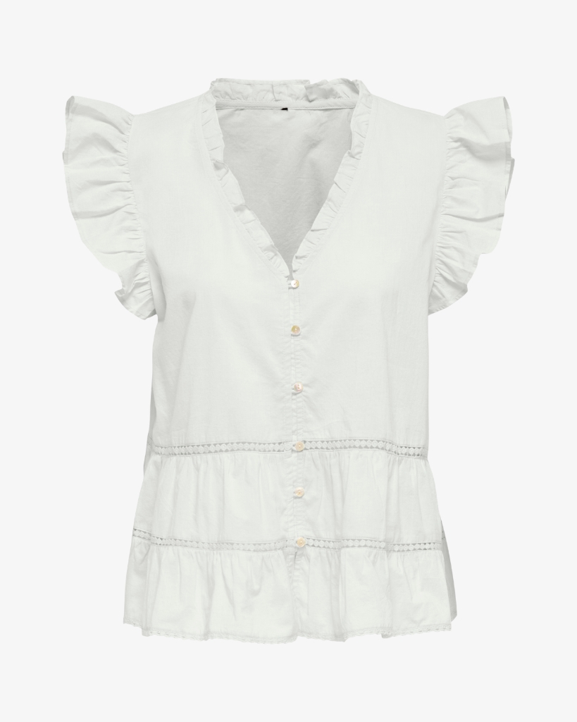 JDY Julia Bluse Hvid