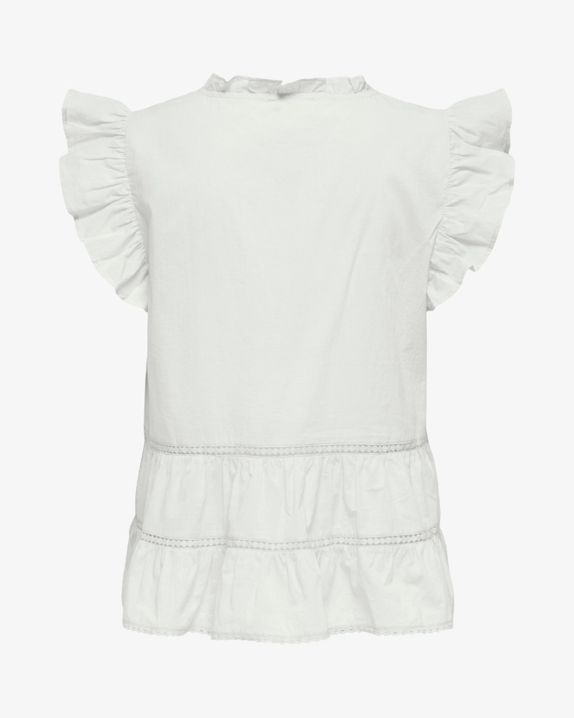 JDY Julia Bluse Hvid