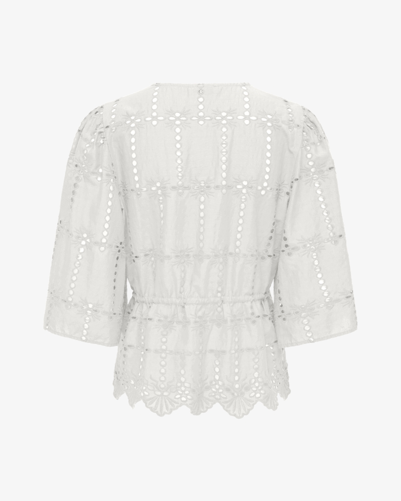 JDY Jojo Anglaise Bluse Hvid