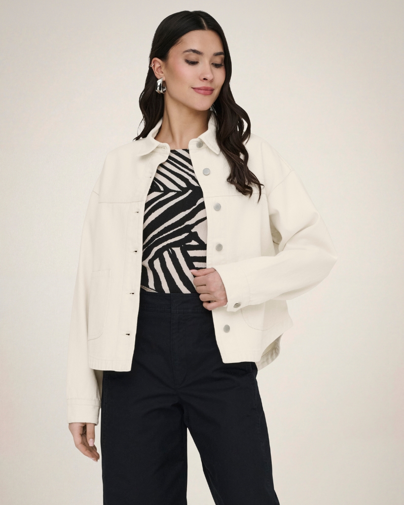 JDY Noma Denimjakke Ecru