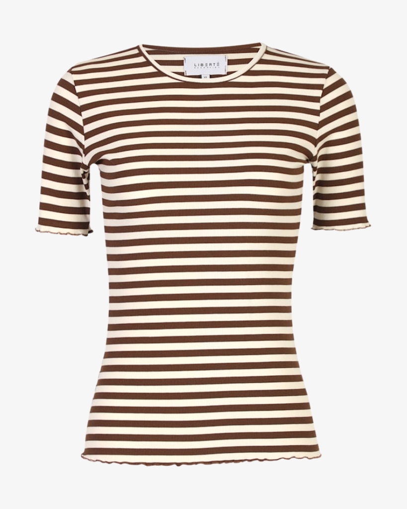 Liberte Natalia T-shirt Brun/Offwhite