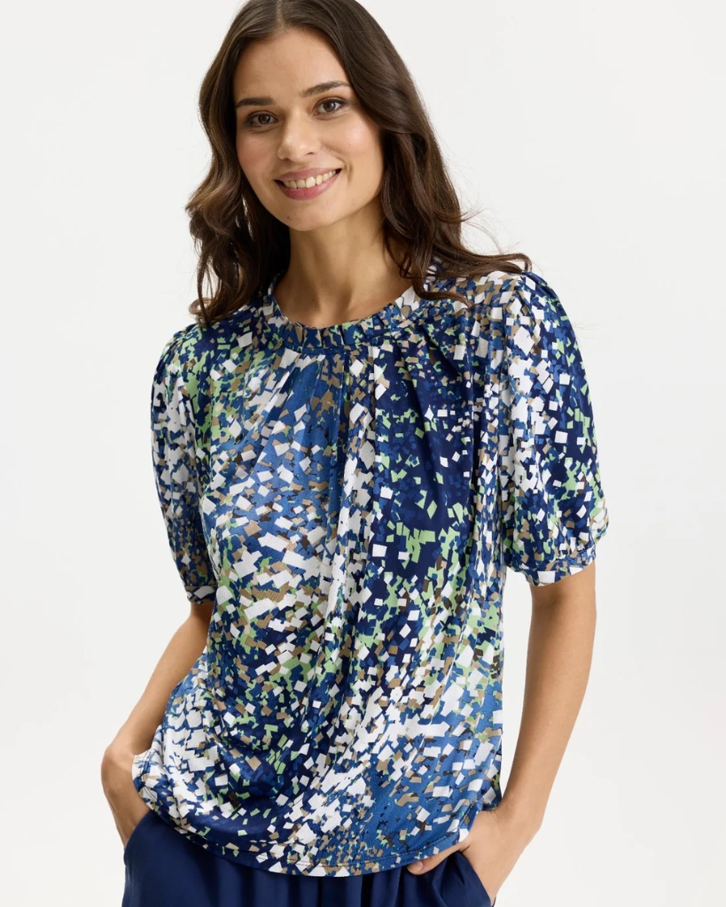 In Front Grazia Bluse Blå