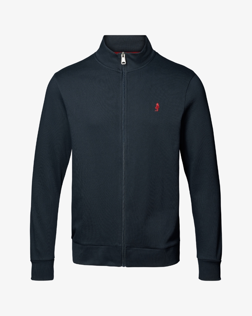 MCS Jones Zip Trøje Mørkeblå