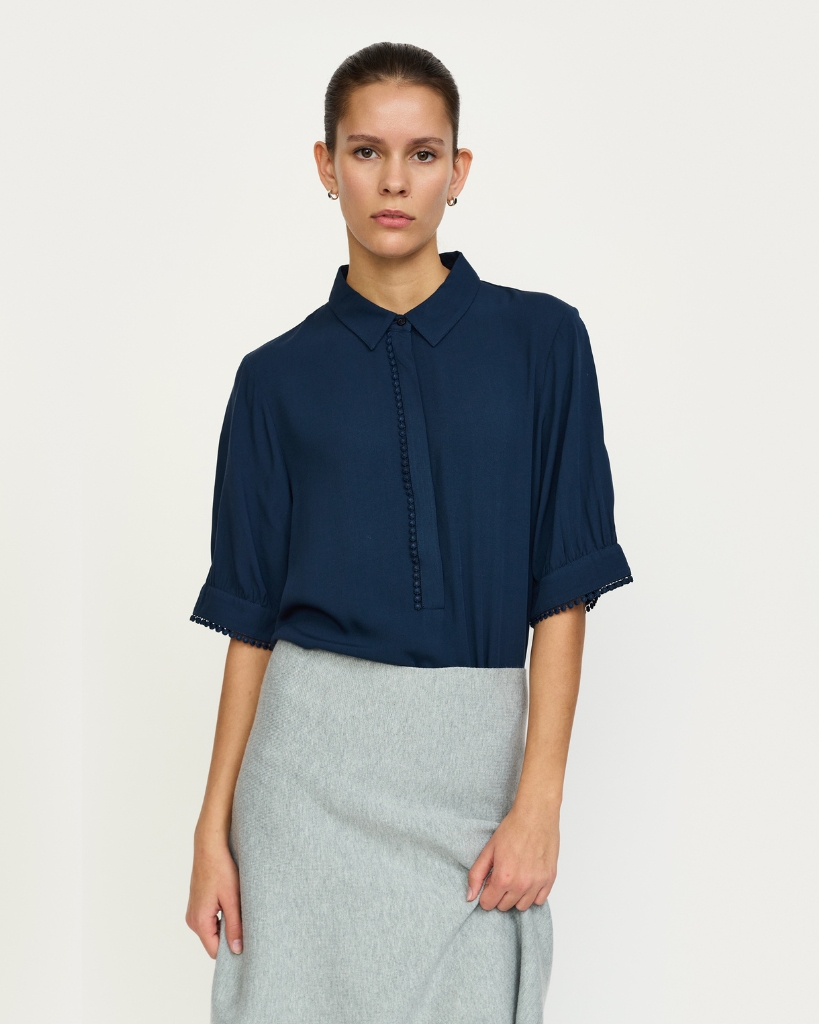 Soft Rebels Ebba Mayson Bluse Blå