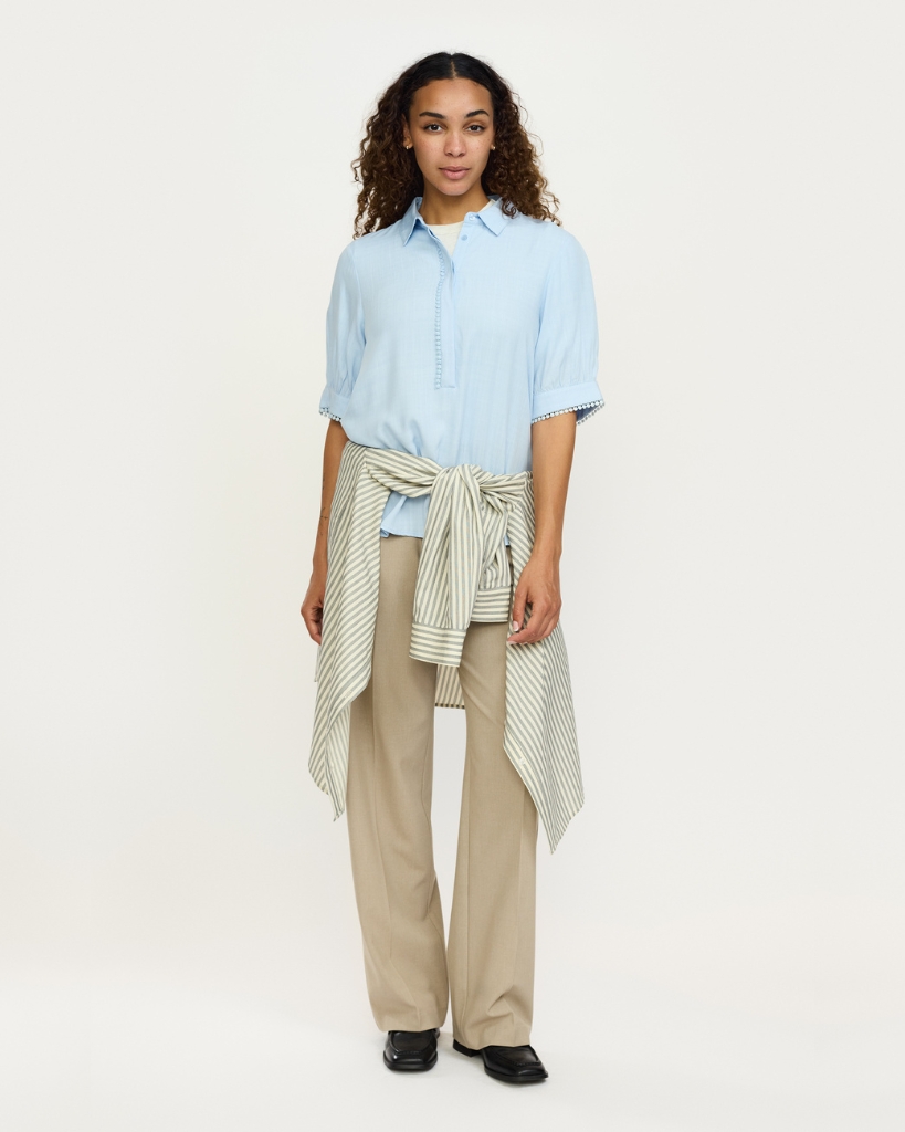 Soft Rebels Ebba Mayson Bluse Lyseblå