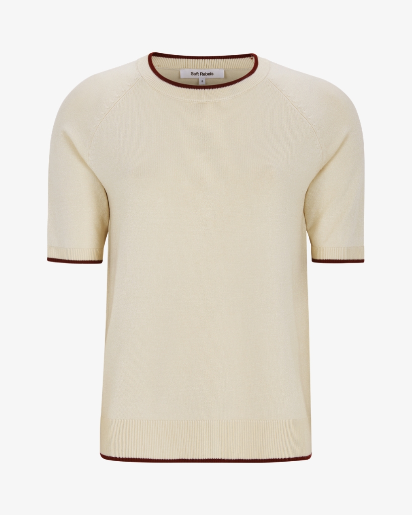 Soft Rebels Marla Strik T-shirt Creme