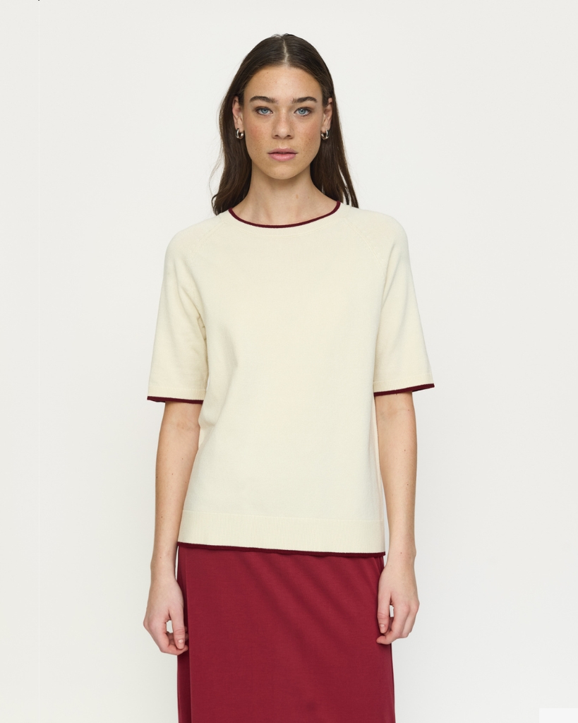 Soft Rebels Marla Strik T-shirt Creme