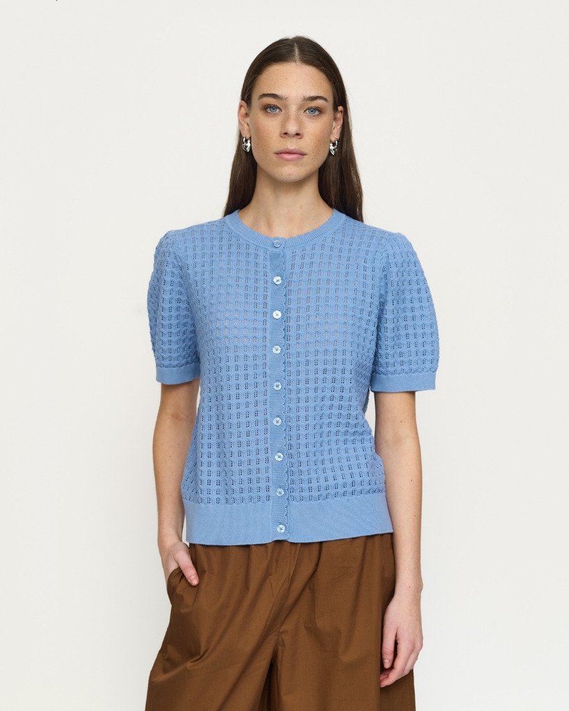 Soft Rebels Alarice Cardigan Blå