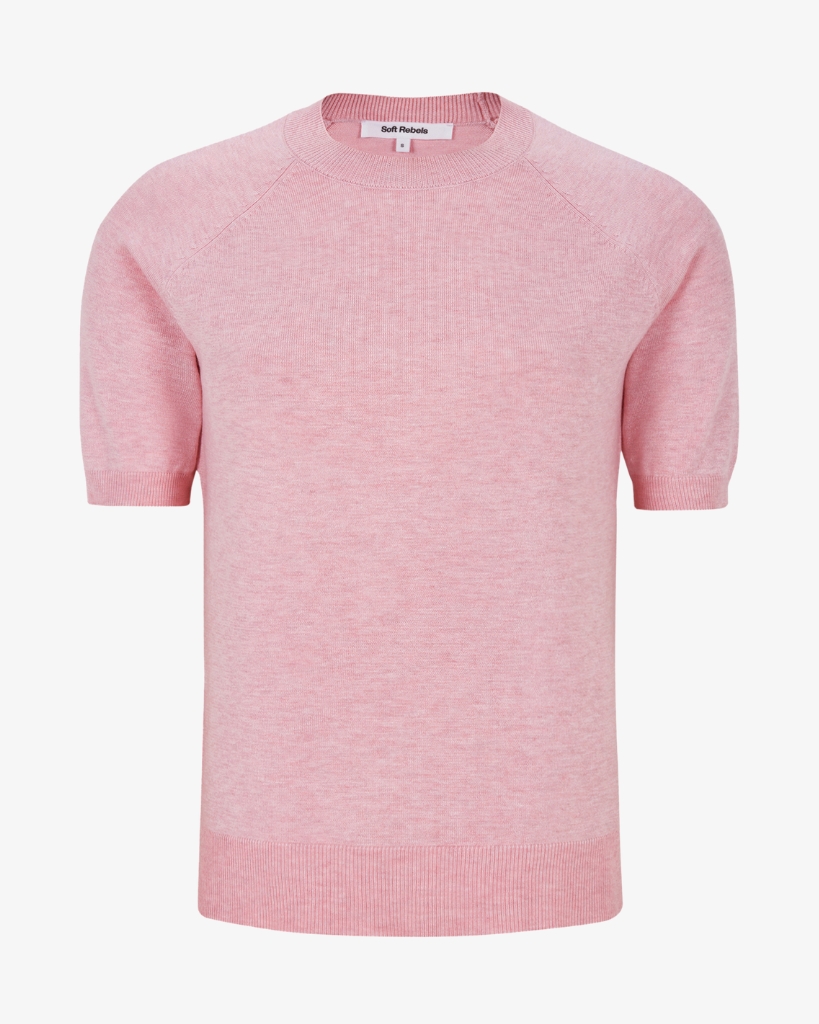Soft Rebels Marla Strik Bluse Rosa