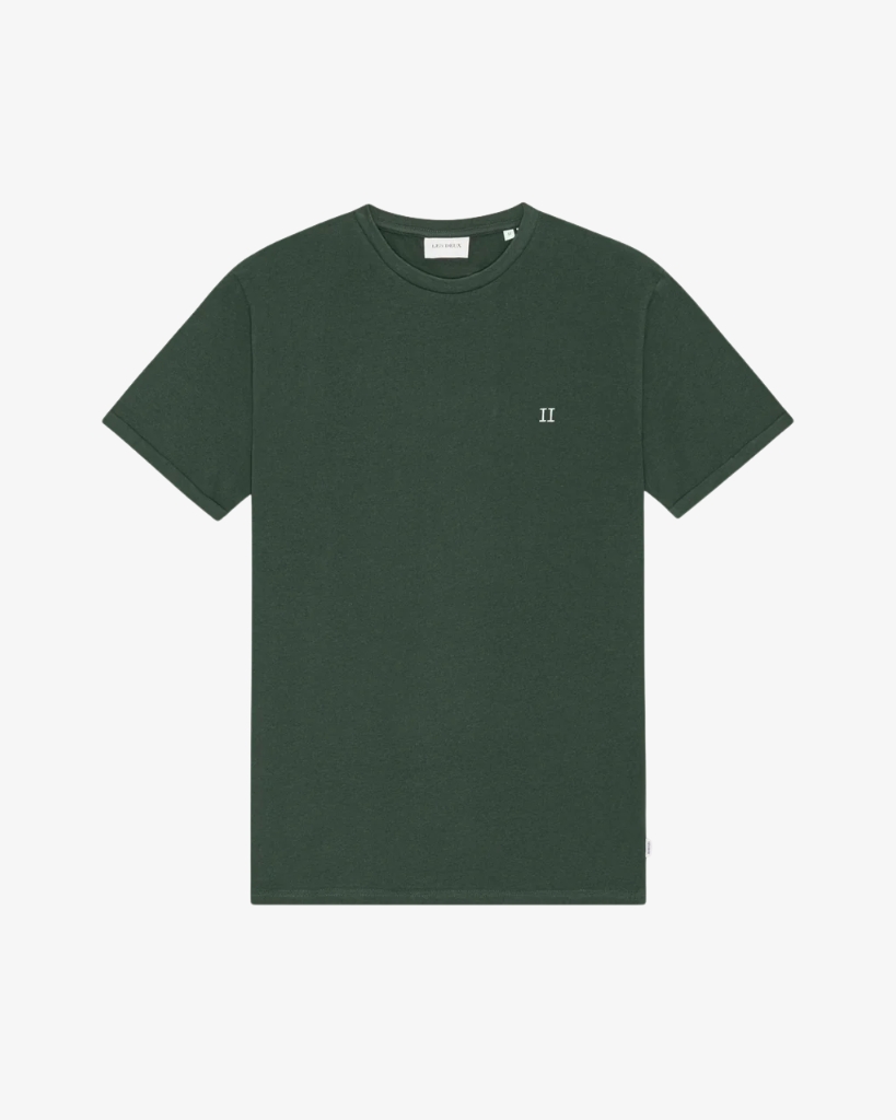 Les Deux Core Contrast T-Shirt Mørkegrøn