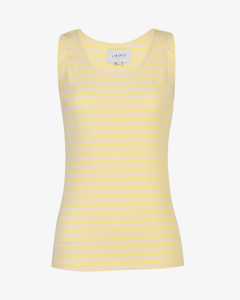Liberte Natalia Tank Top Gul/Creme