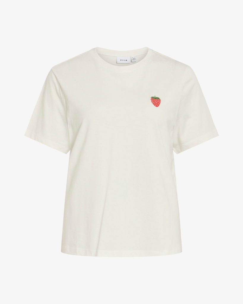 Vila Visybil Berry T-shirt Hvid