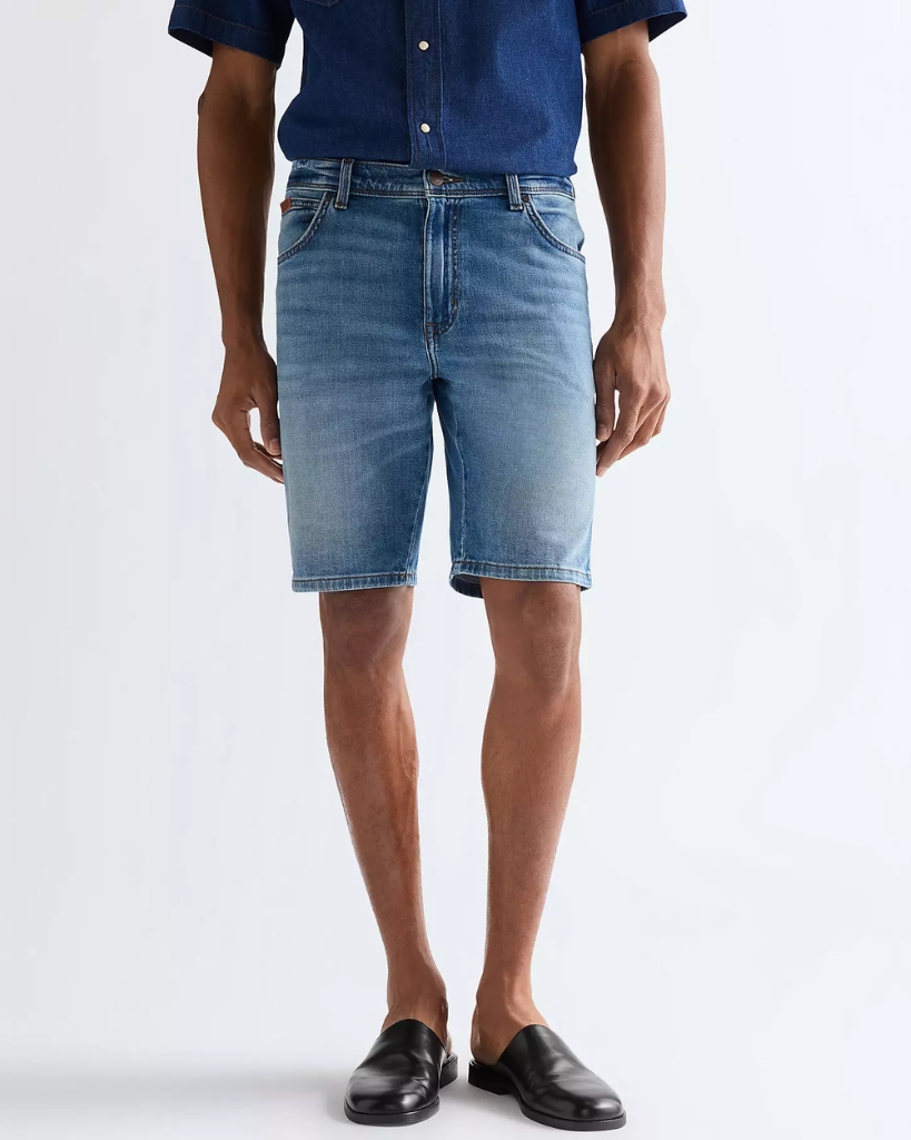 Wrangler Texas Denim Shorts Lyseblå