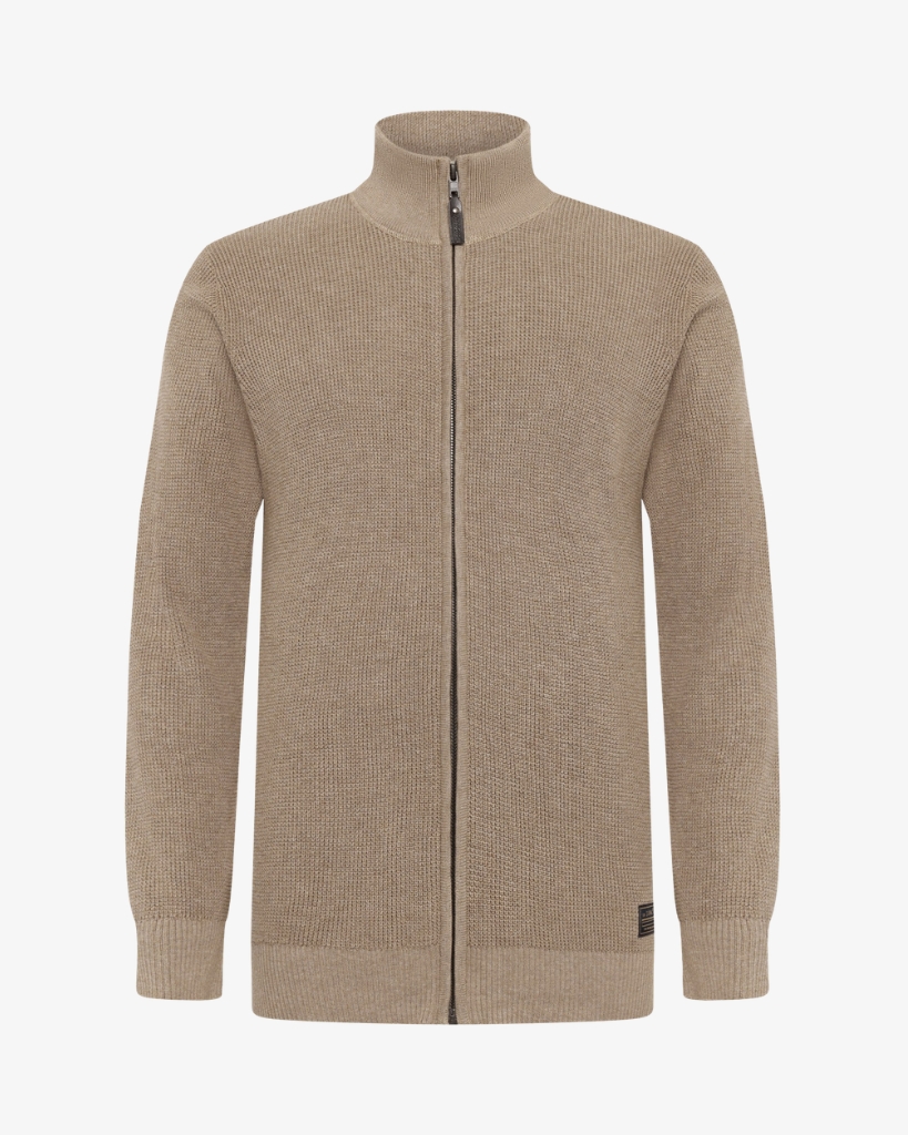 Signal AndersSi Structure Cardigan Lys Brun