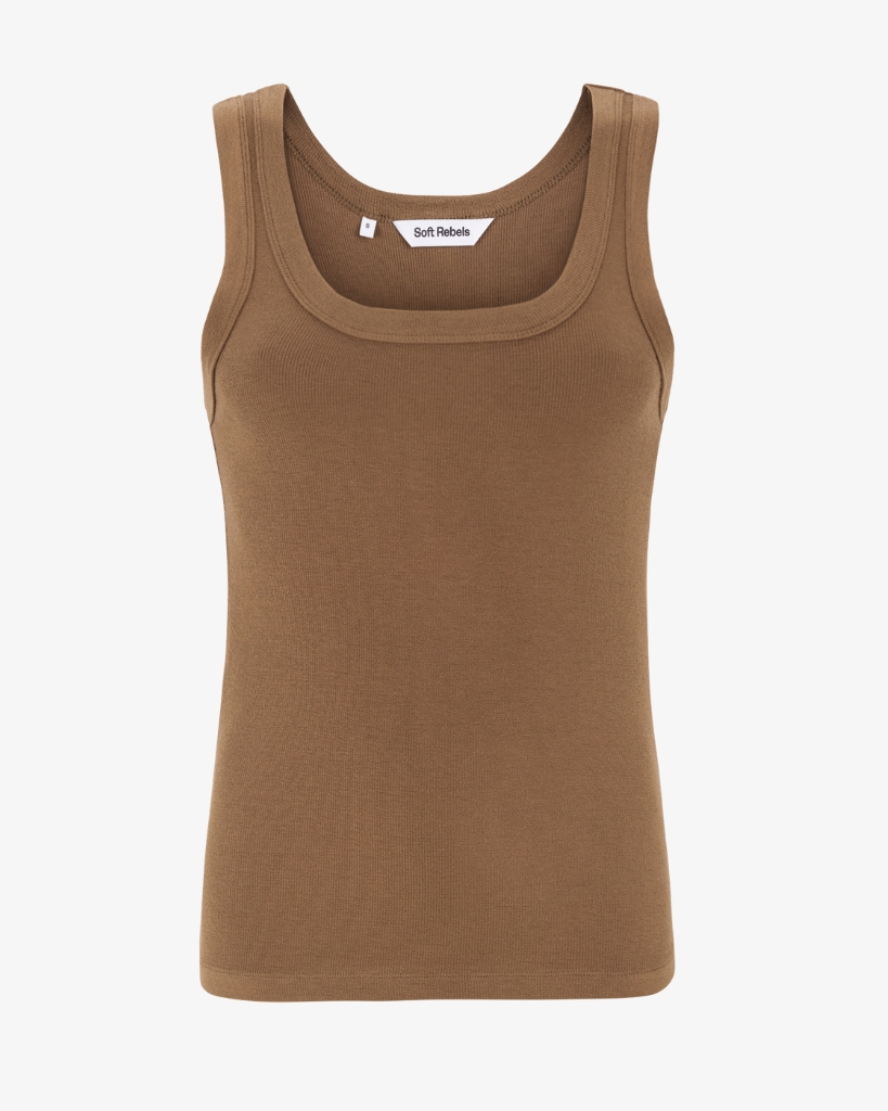 Soft Rebels Fenja Tanktop Brun