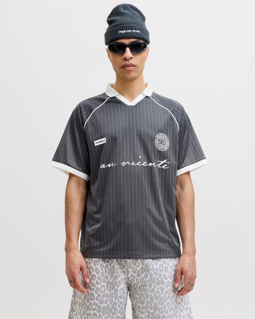 Jack Jones Eterna Football Polo Mørkegrå