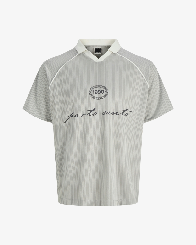 Jack Jones Eterna Football Polo Grå