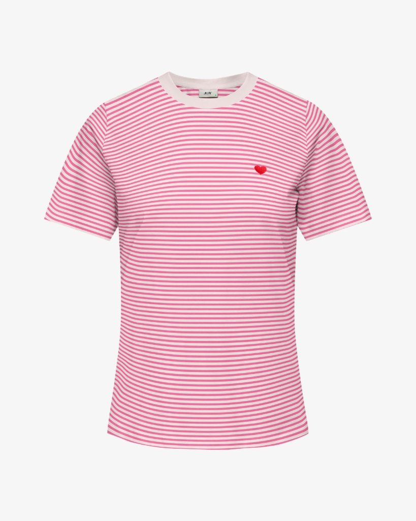 JDY Pisa T-shirt Rosa/hvid