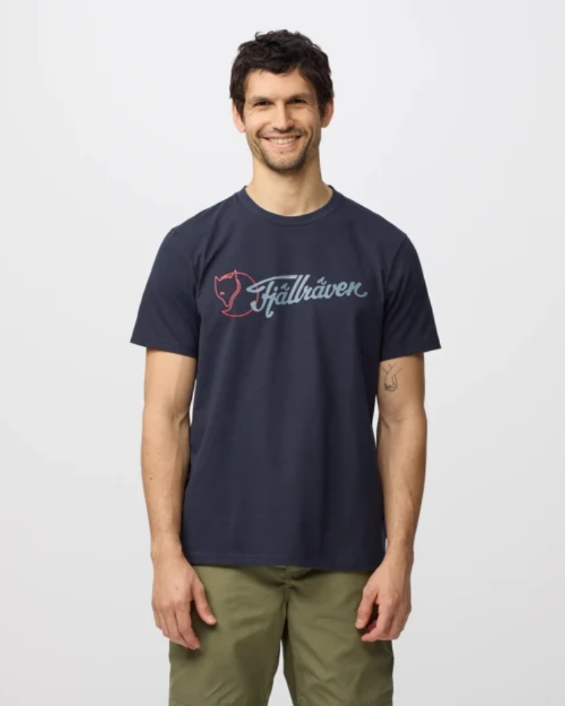 Fjällräven Archive Logo T-Shirt Dark Navy