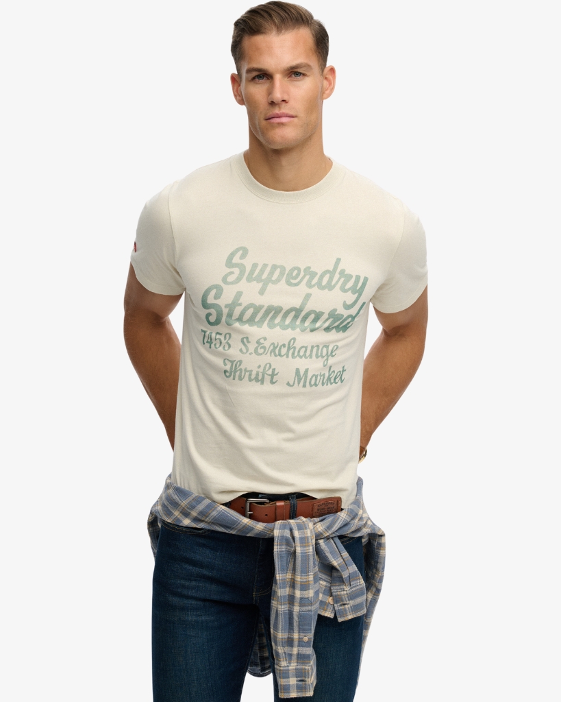 Superdry Industry Worker T-Shirt Beige