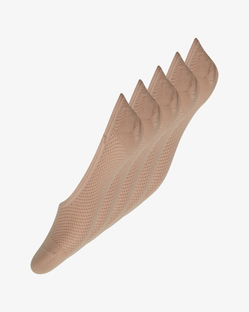 Decoy Footies Quick Dry 5-pak Nude