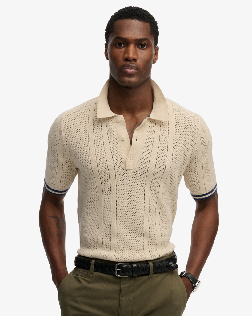 Superdry Strik Polo Beige