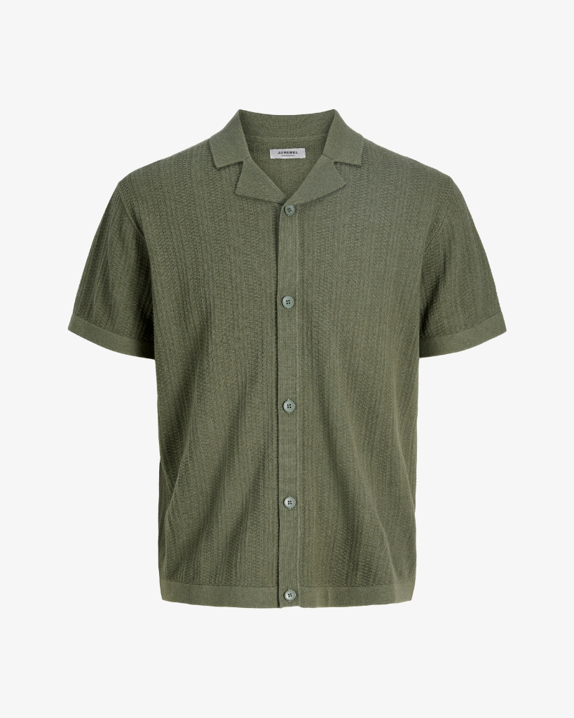 JJ Rebel Stance Strik Skjorte Grøn