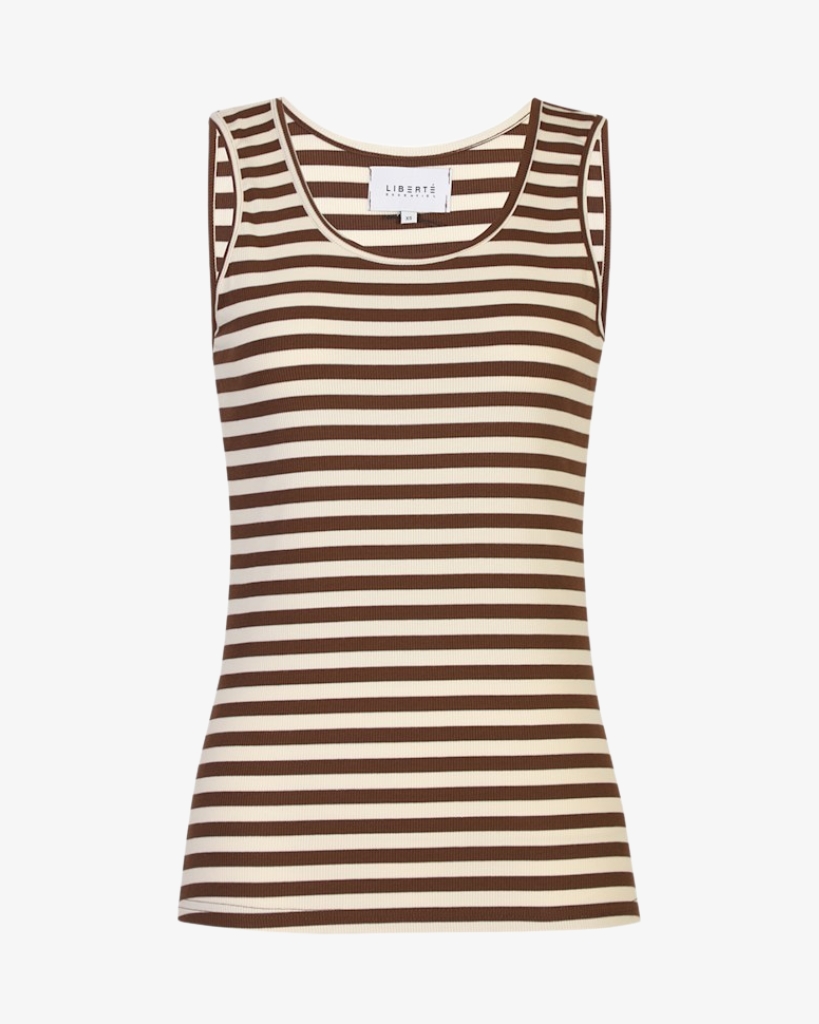 Liberte Natalia Tank Top Brun/creme