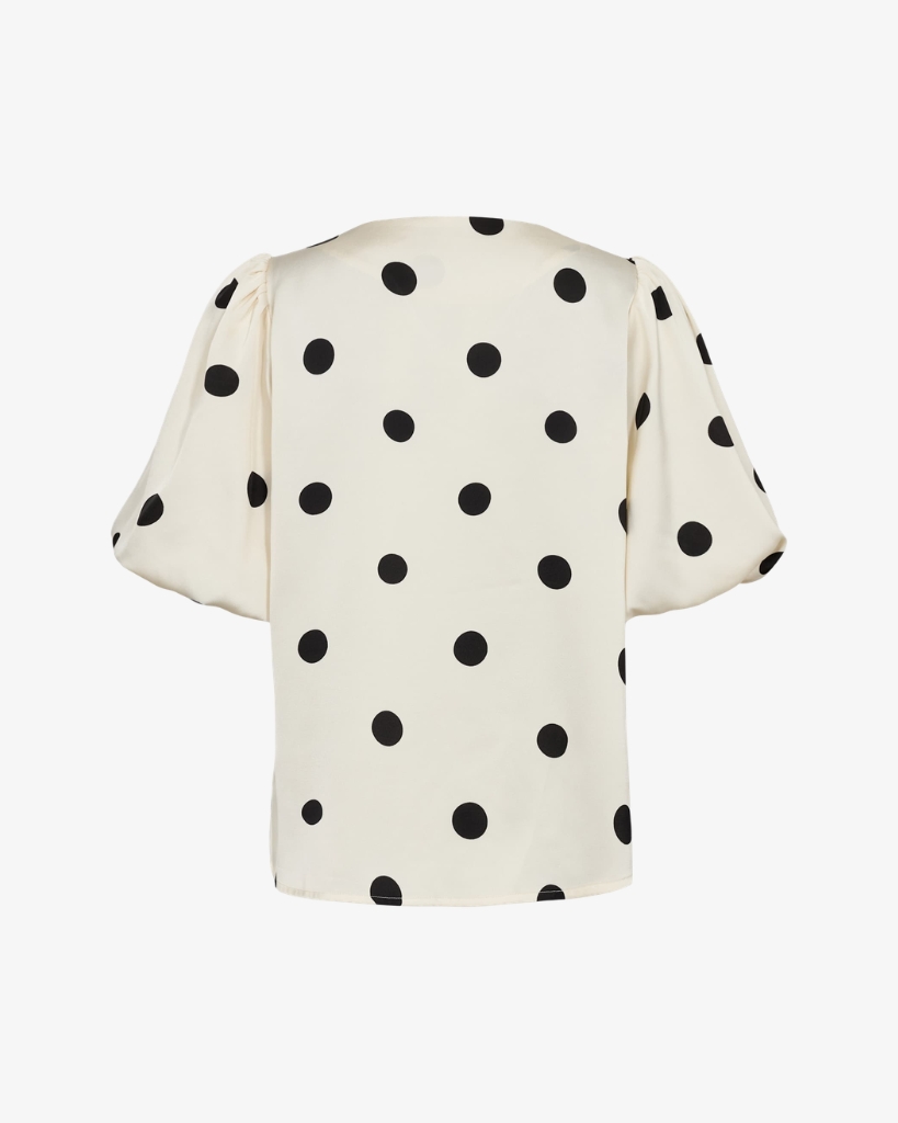 Liberte Dotti Bluse Creme/Sort