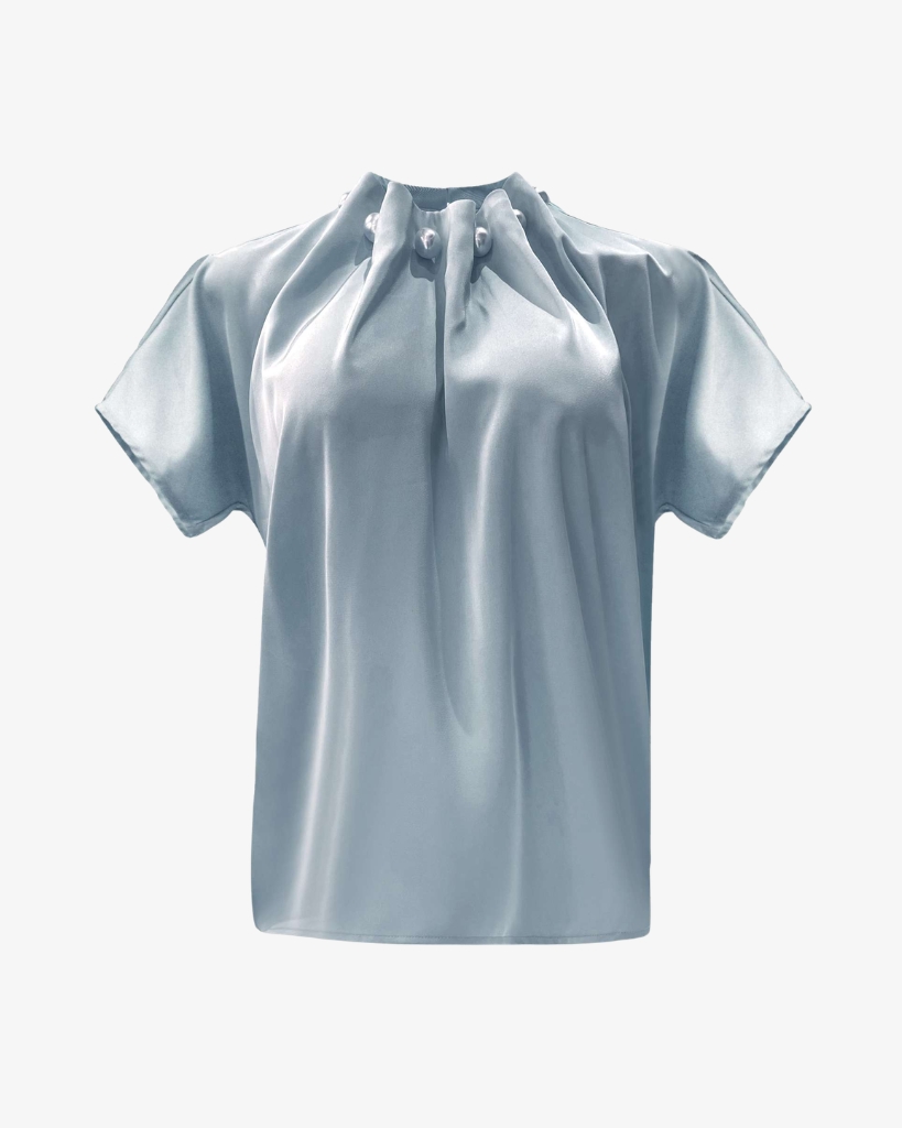 Liberte Pip Pearl Bluse Lyseblå