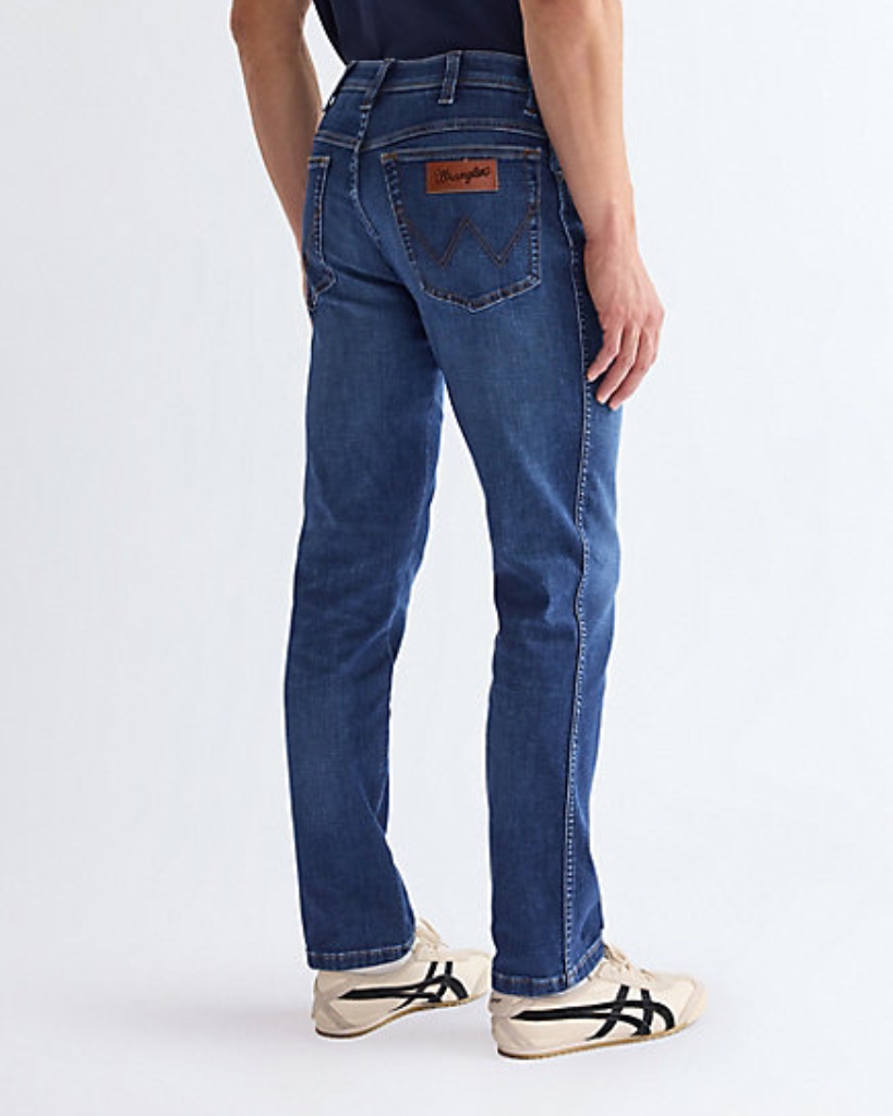 Wrangler Texas Slim Fit Jeans Blå