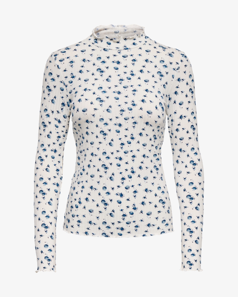 JDY Fransiska T-shirt Hvid/blomster