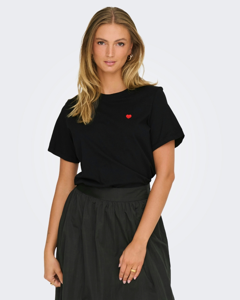 JDY Pisa T-shirt Sort