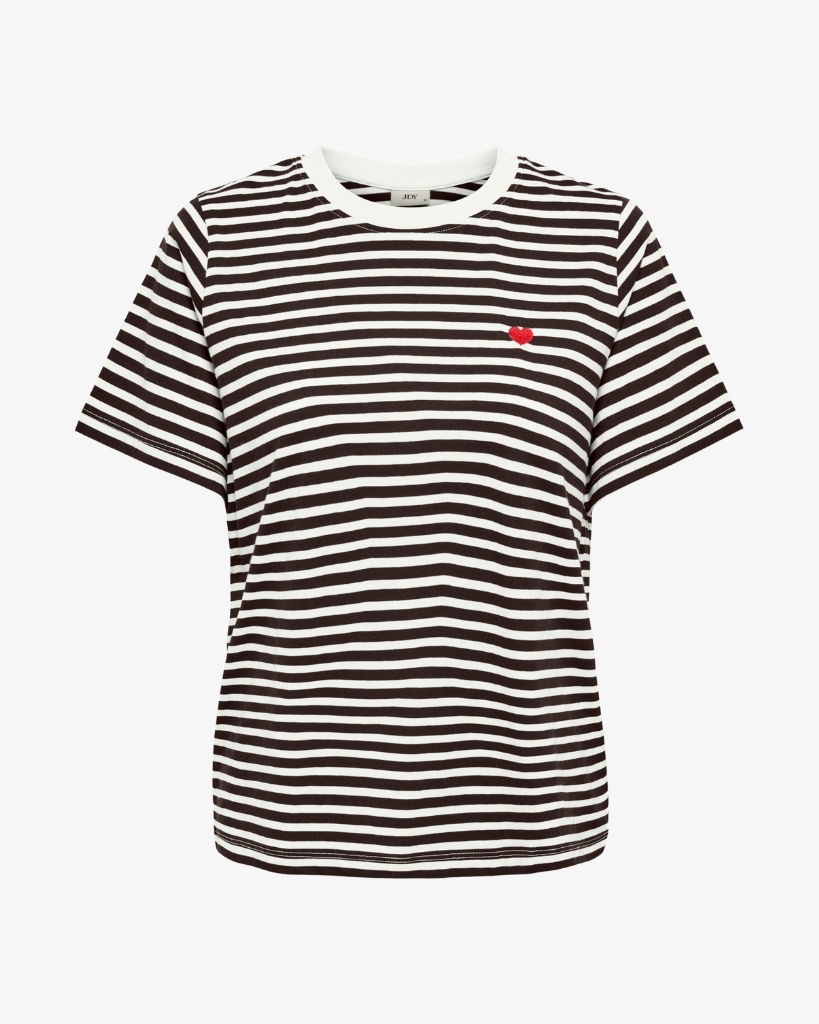 JDY Pisa T-shirt Brun/hvid