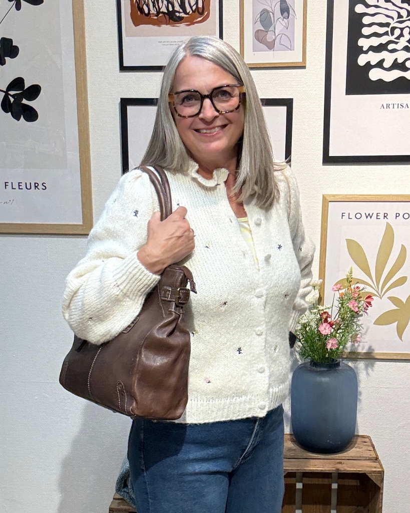 Vila Viflora Cardigan Offwhite