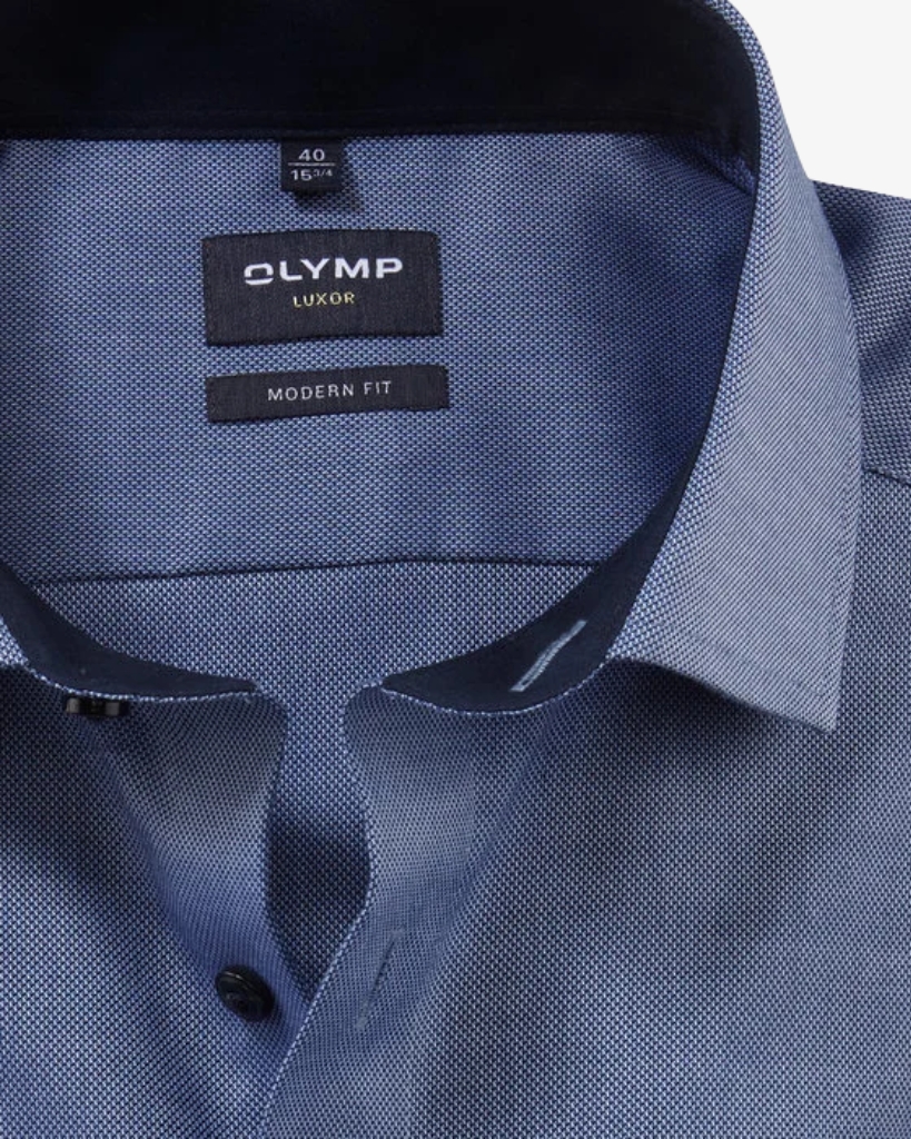 Olymp Skjorte Modern Fit Mørkeblå