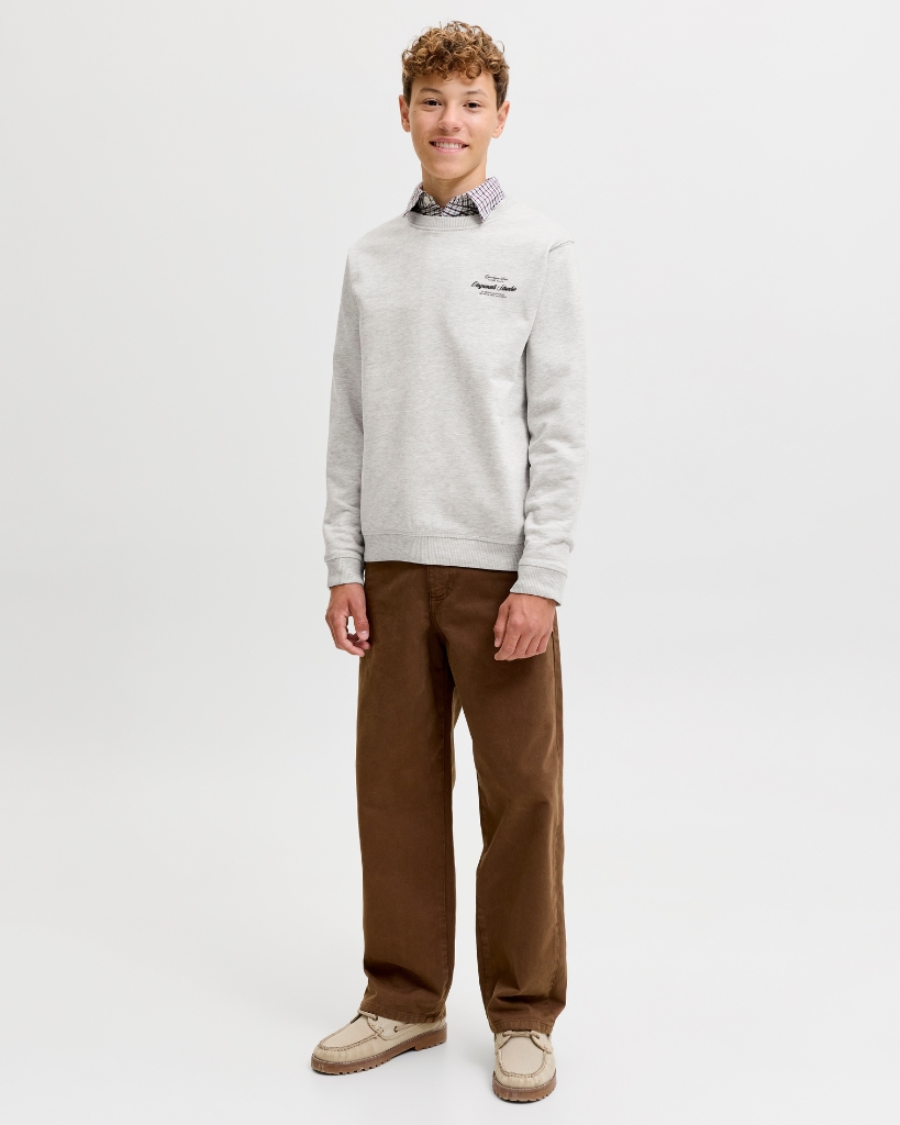 Jack Jones Norrebro Sweatshirt Hvid Melange Jr