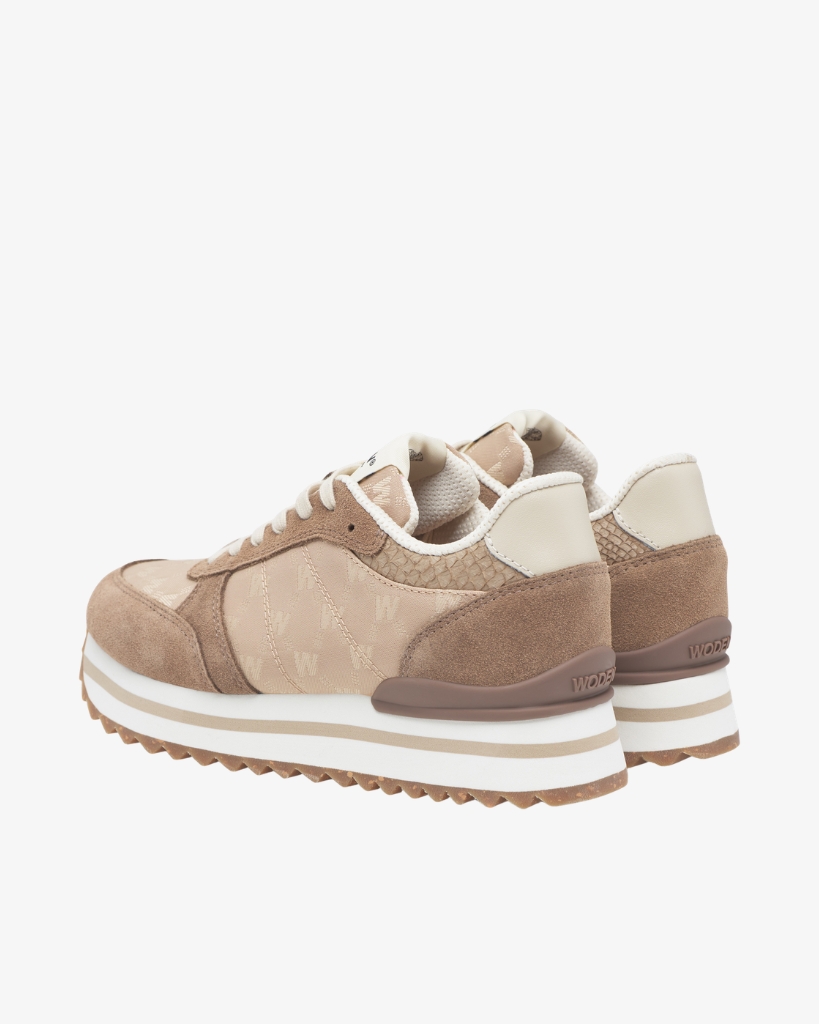 Woden Ronja Plateau Sneakers Sand