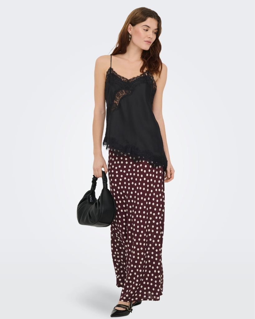 JDY Fifi Asym Lace Singlet Sort