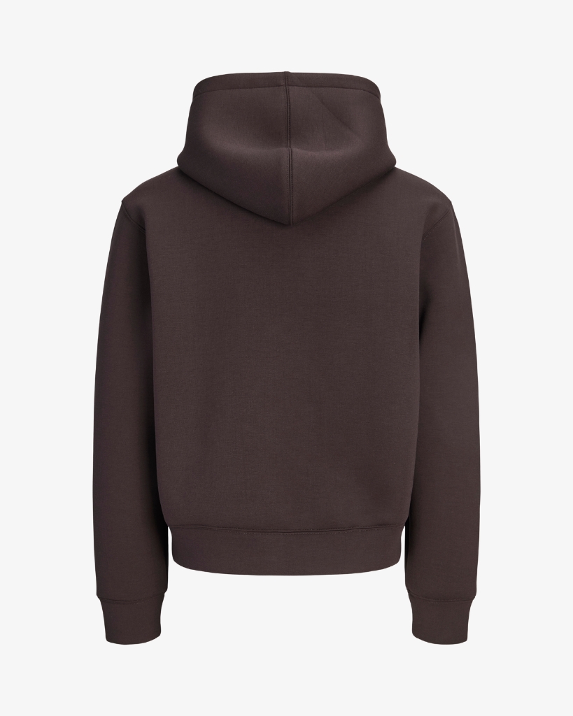 Jack Jones Scuba Zip Hoodie Brun