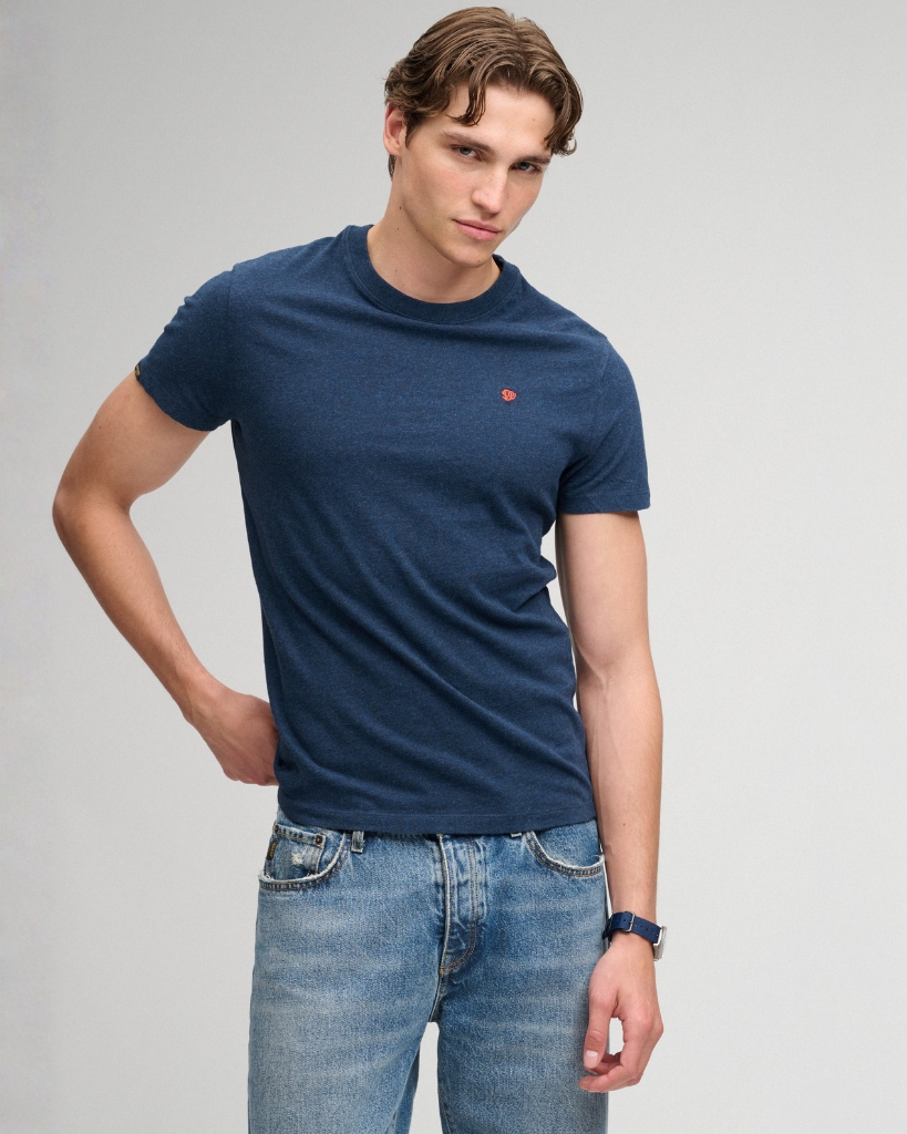 Superdry Embroidered Logo T-Shirt Mørkeblå