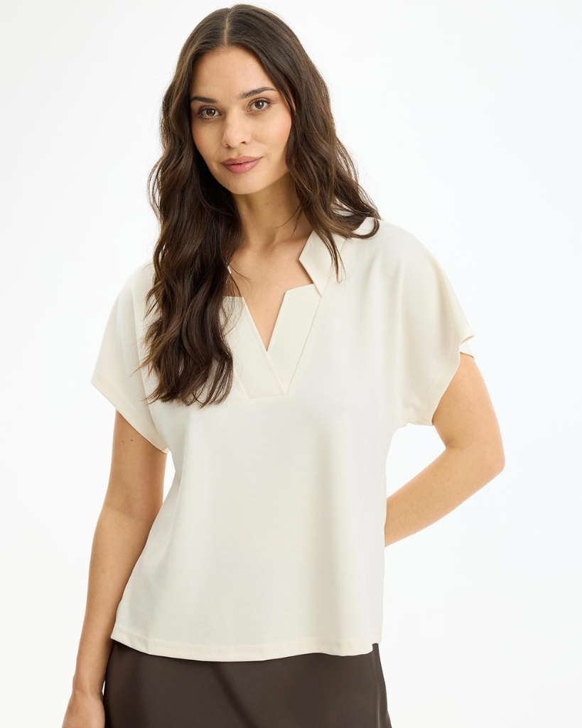 In Front Paloma Bluse Creme