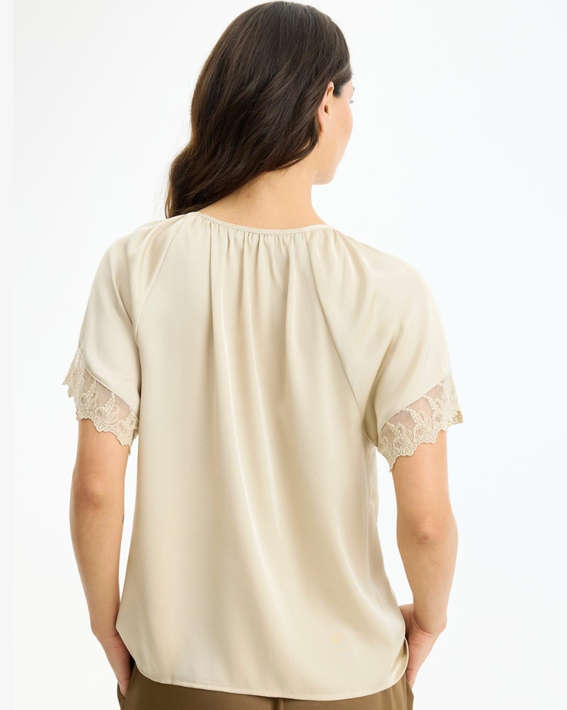 In Front Faye Bluse Champagne