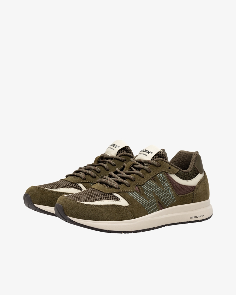 Woden Rigmor Sneakers Oliven