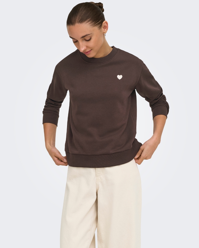 JDY Paris Sweashirt Brun