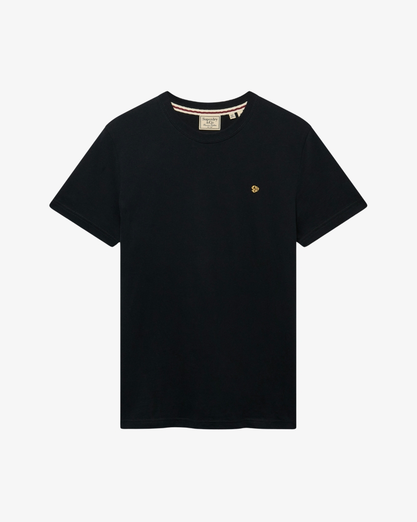 Superdry Embroidered Logo T-Shirt Sort