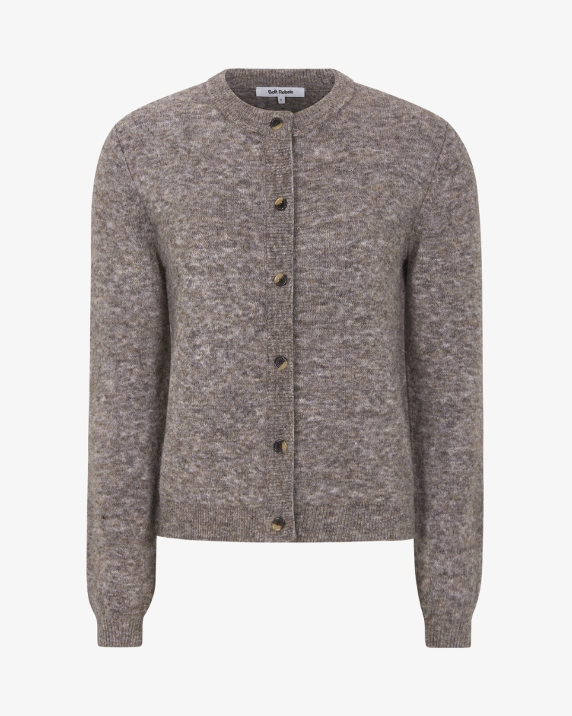 Soft Rebels Allison Cardigan Grå